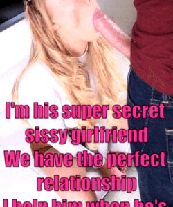 Blonde Secret Sissy Girlfriend Caption