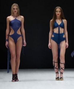 Blue Swimsuit Quartet – Totti Swimwear – Belarus Fashion Week 2018