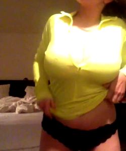 Busty Bespectacled Beauty Bares Breasts In Reveal