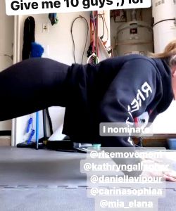 Chloe Moretz Doing Push-ups