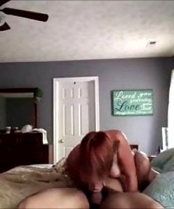 Ginger Stepmom Can't Take Son's Cock Deep