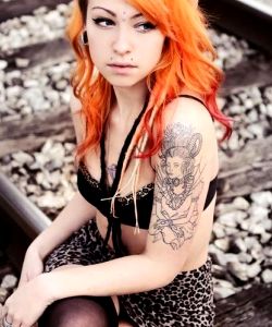Glamorous Tattoed Popsy by Inkedgirls