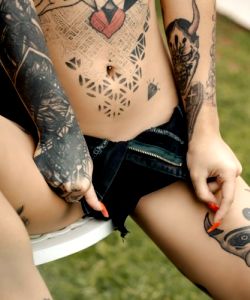 Japanese-brazilian Tattooed Girl
