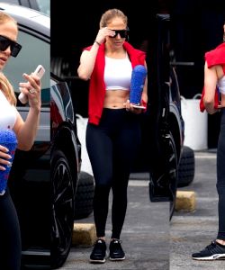 Jennifer Lopez Outside The Gym