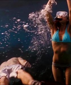 Jessica Alba Goes For A Swim