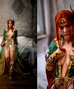 More Triss Cosplay By DungeonQueen