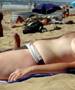 Optical Illusion At The Nude Beach