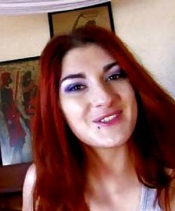 Redhead takes a big shaft inside of her