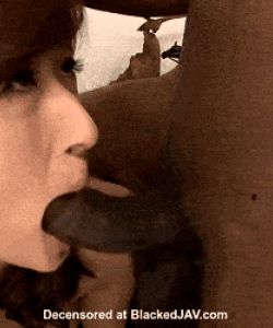 sexy Japanese woman made to suck Black cock