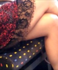 Sexy legs on the train