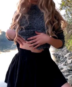 Sexy Teen Creampied By The Lake