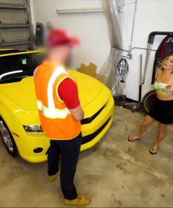 Tucker Stevens Gets Her Luxury Pussy Smashed On A Sports Car