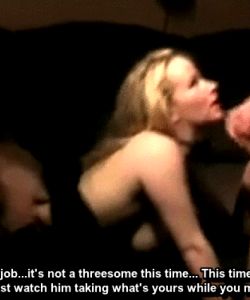 Wife gets pounded and refuses to touch husband's cock